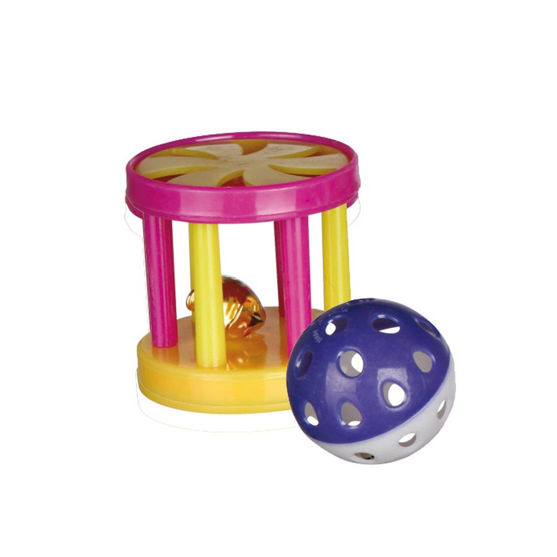 Kattleksak Boll eller rulle med bjällra 1 st
