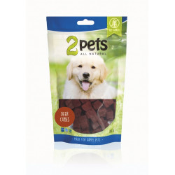 2 pets Deer cubes-  hundgodis hjort 100 g